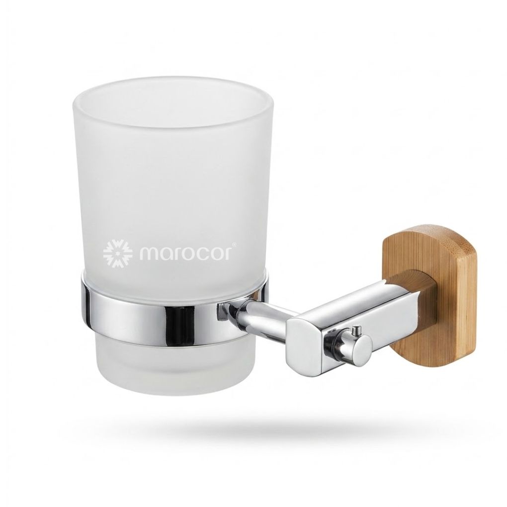 Support Mural Élégant pour Verre à Dents et Dentifrice