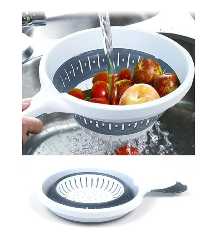 Passoire Pliable Gain de Place avec Manche Ergonomique