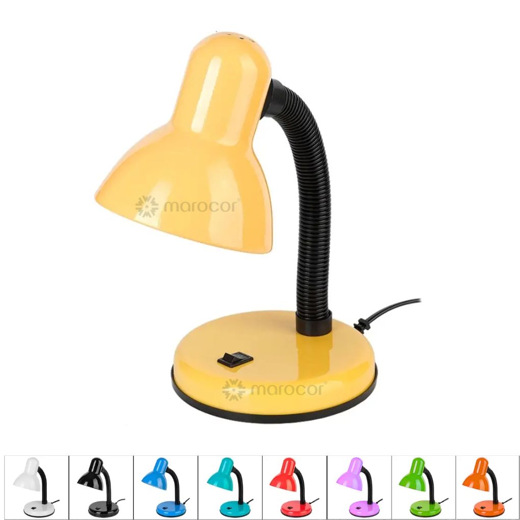 Lampe de Bureau Vintage en Fer avec LED - Élégance Illuminée