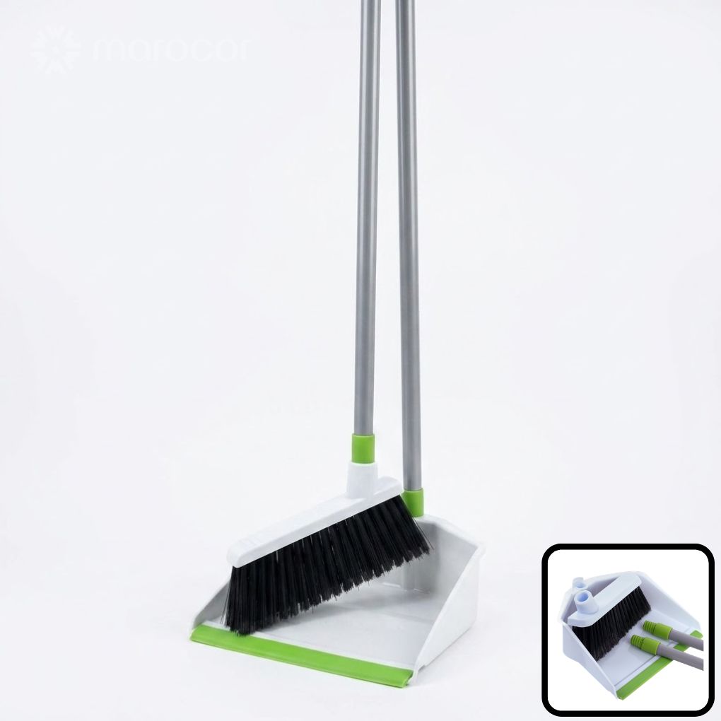 Ensemble Balai et Pelle Ergonomique avec Long Manche