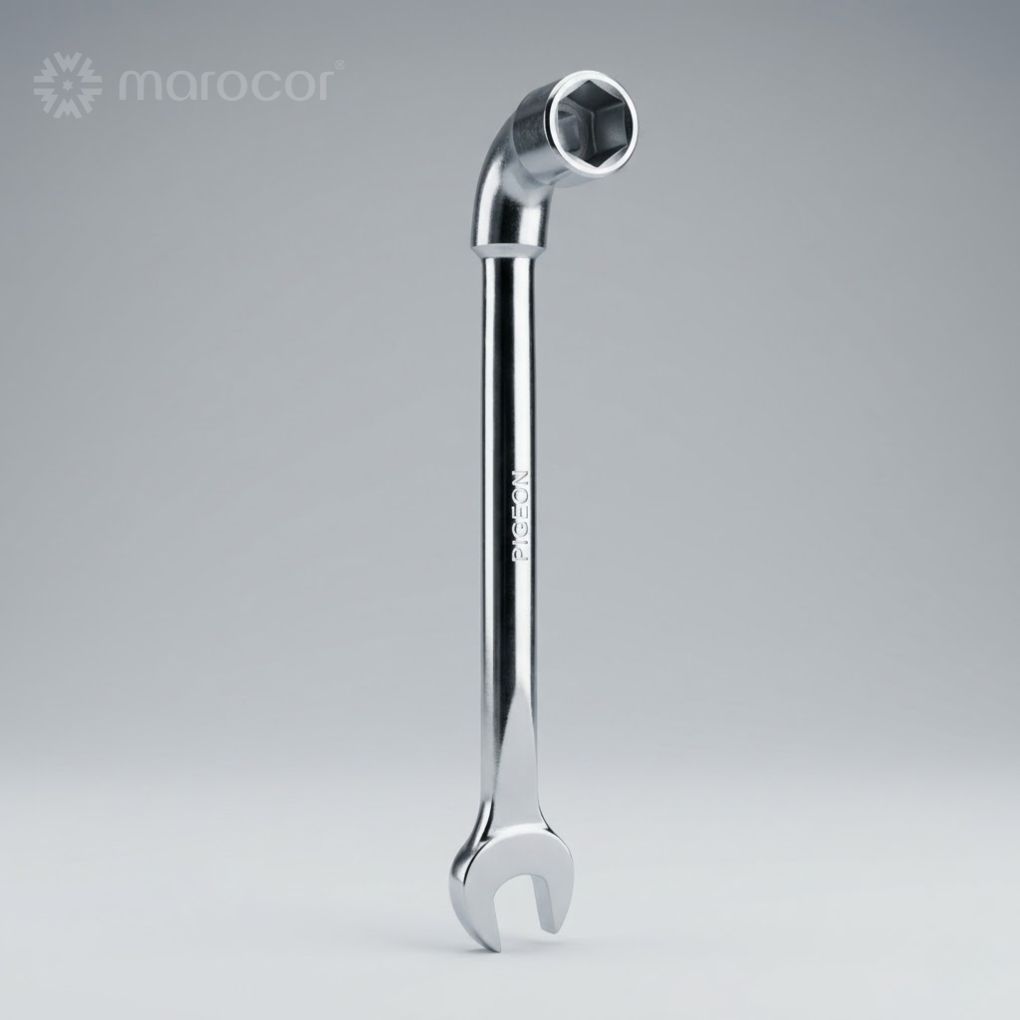 Clé à pipe coudée – Outil de serrage robuste et précis