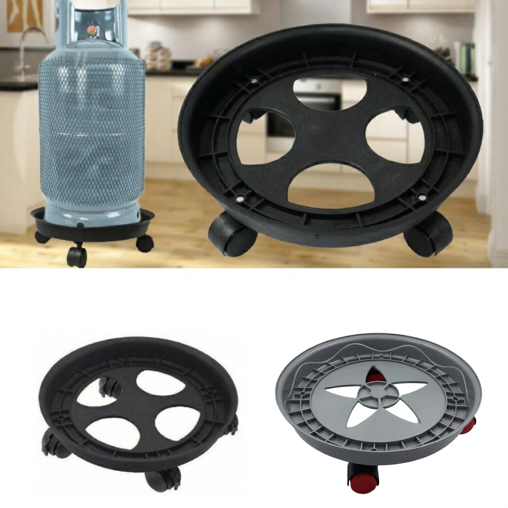 Support de Bouteille de Gaz avec Mobilité Facile et Robuste (couleur aléatoire)