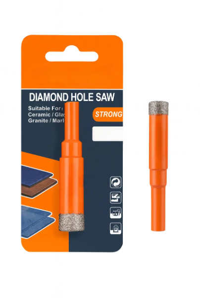 Foret diamanté à sec 10 mm brasé sous vide pour granit, marbre et matériaux durs