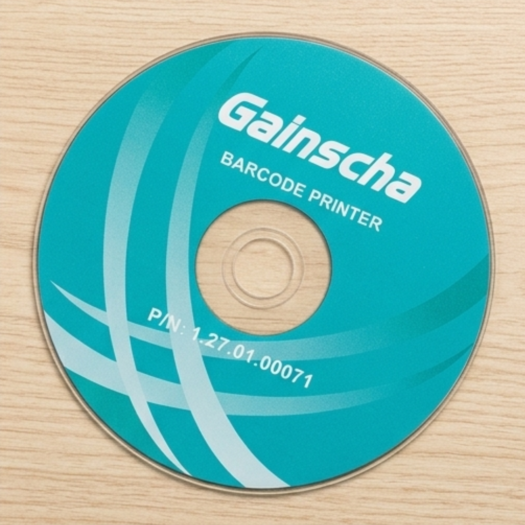 CD d’installation et pilotes pour imprimante code-barres Gainscha