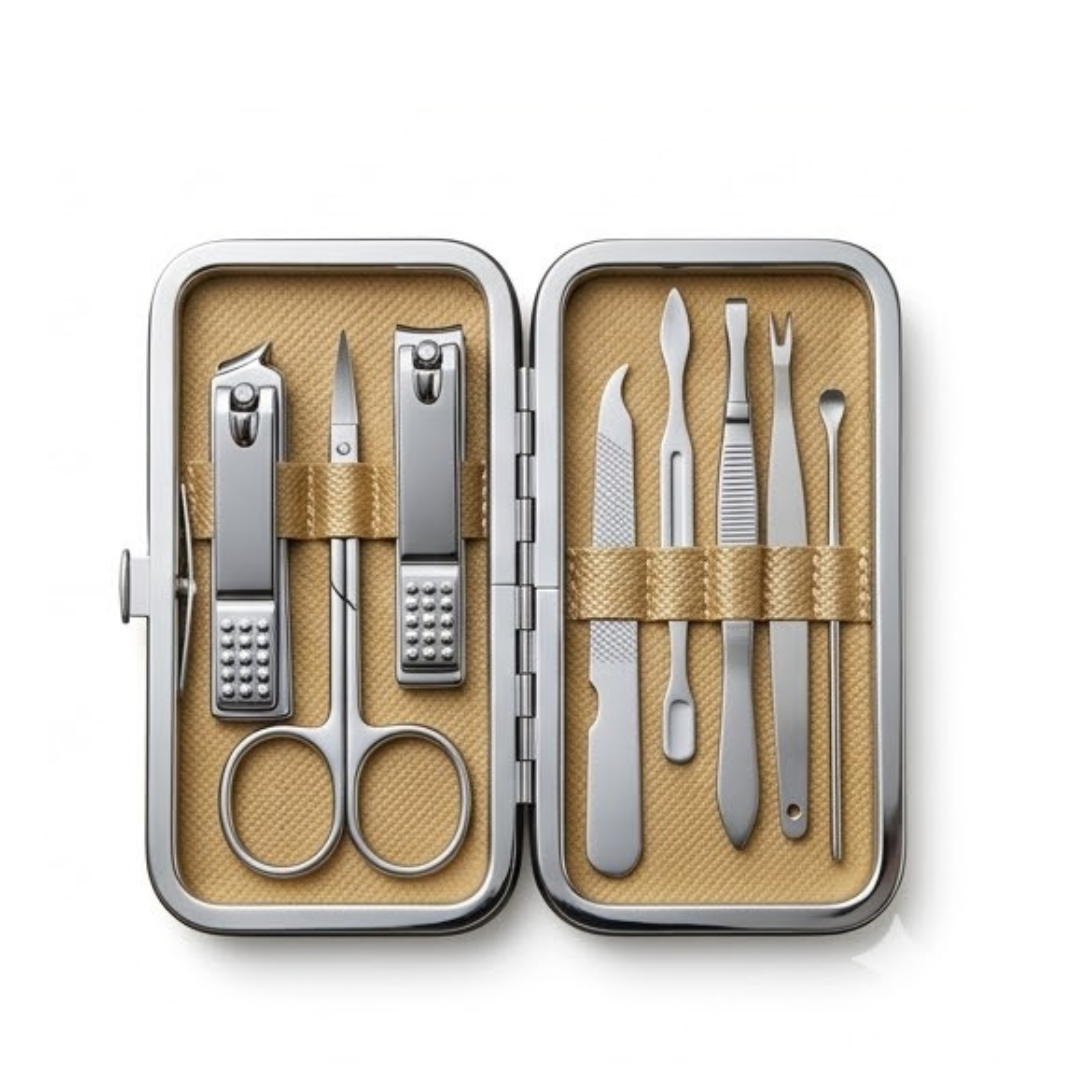 Kit d'outils de soins des ongles multifonctionnel de manucure et pédicure