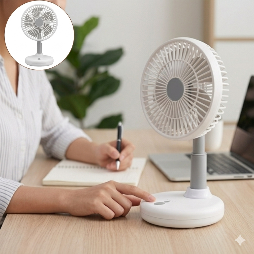 Mini Ventilateur Portable à main Rechargeable USB câble