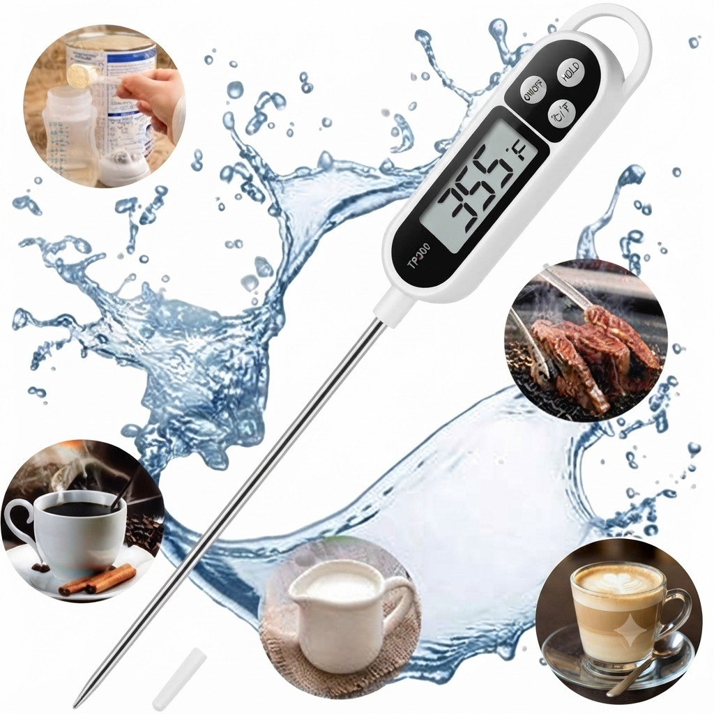 Thermomètre de Cuisine Numérique à Lecture Rapide et Précise