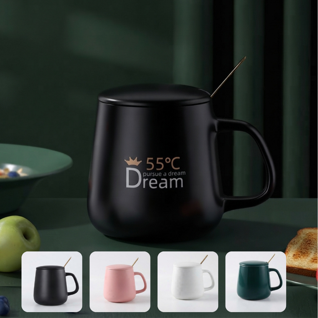 Tasse en céramique pour boissons chaudes et froides (couleur aléatoire)
