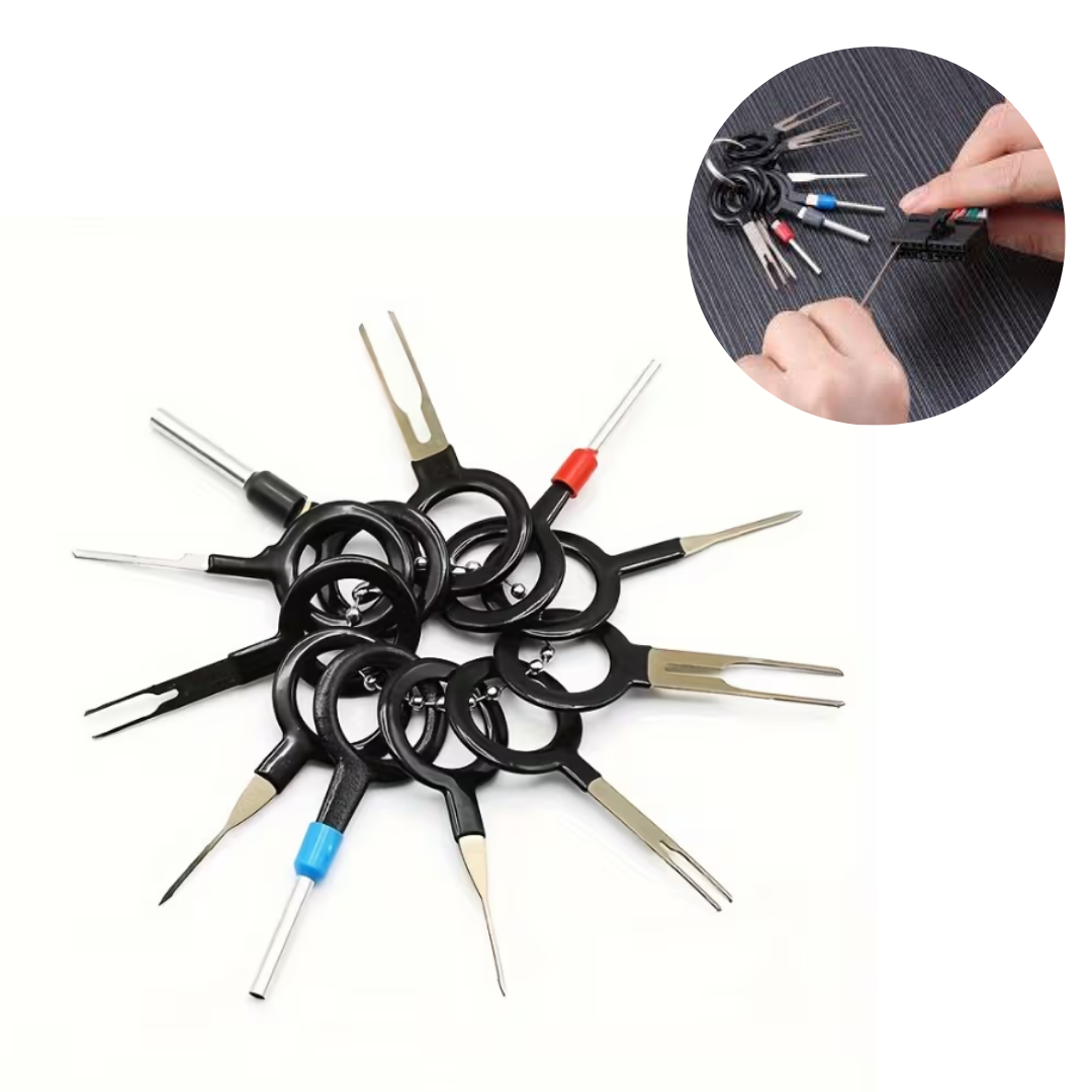 Kit de 11 outils d’extraction pour broches et connecteurs électriques