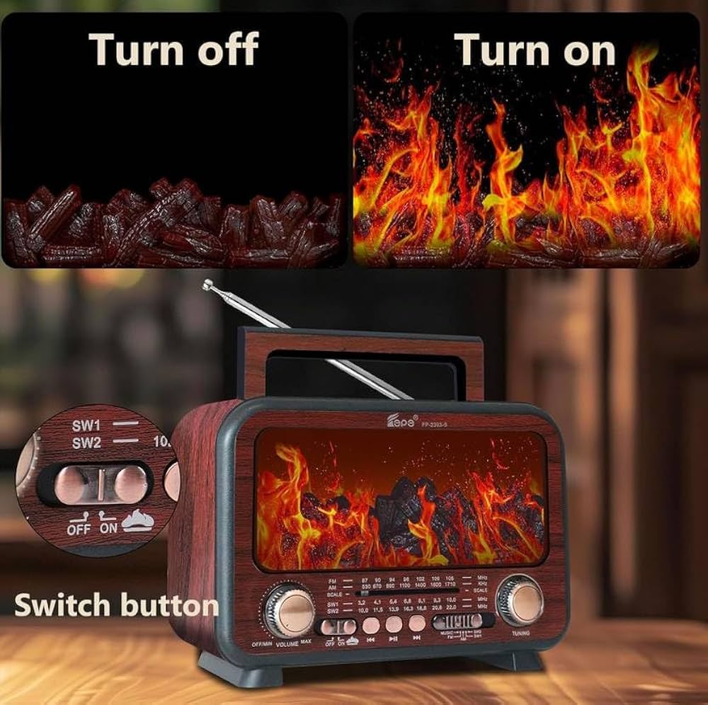 Radio portable multifonction rechargeable avec panneau solaire et Bluetooth